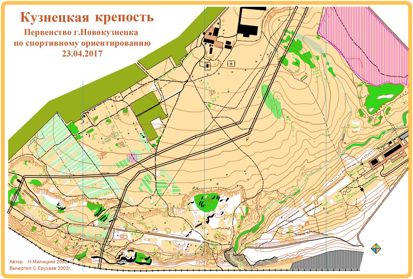 Карта по ориентированию с кп